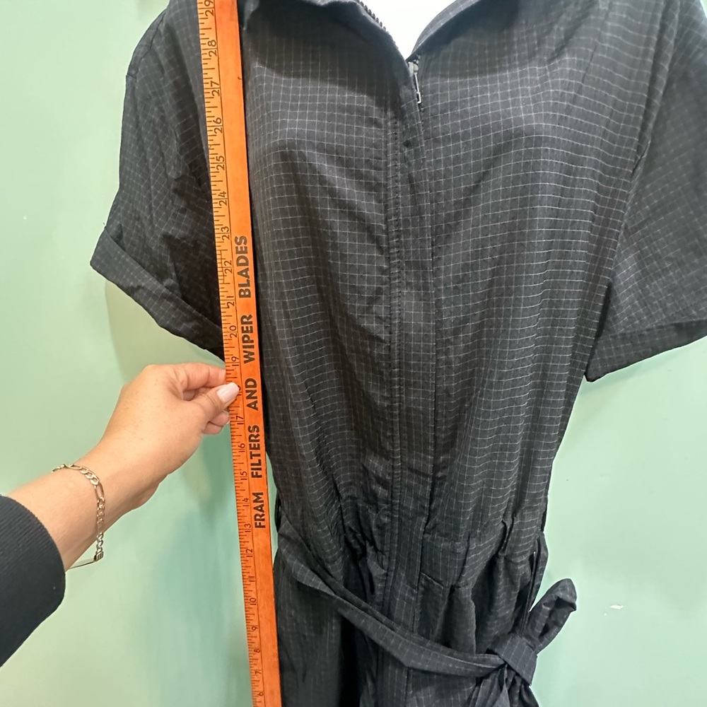 Fabletics Black Grid Pattern Romper - image 4